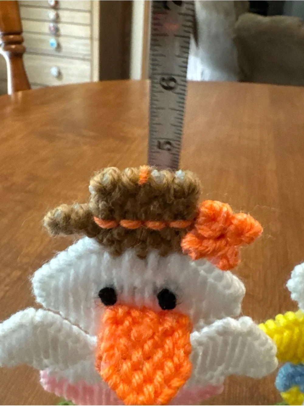 Handcrafted White and Yellow Spring Duck Duo Holiday Decor